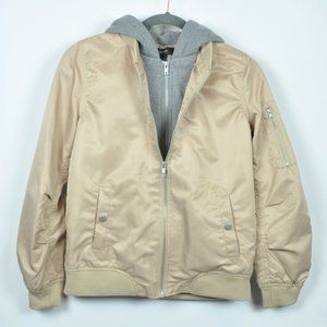Bomber jacket w/ hoodie!